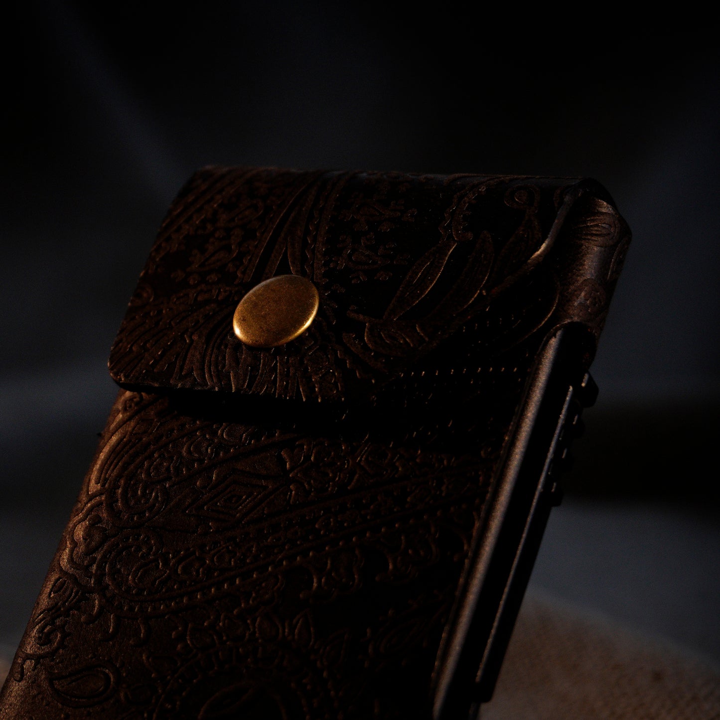 RFID Cardholder with leather sleeve