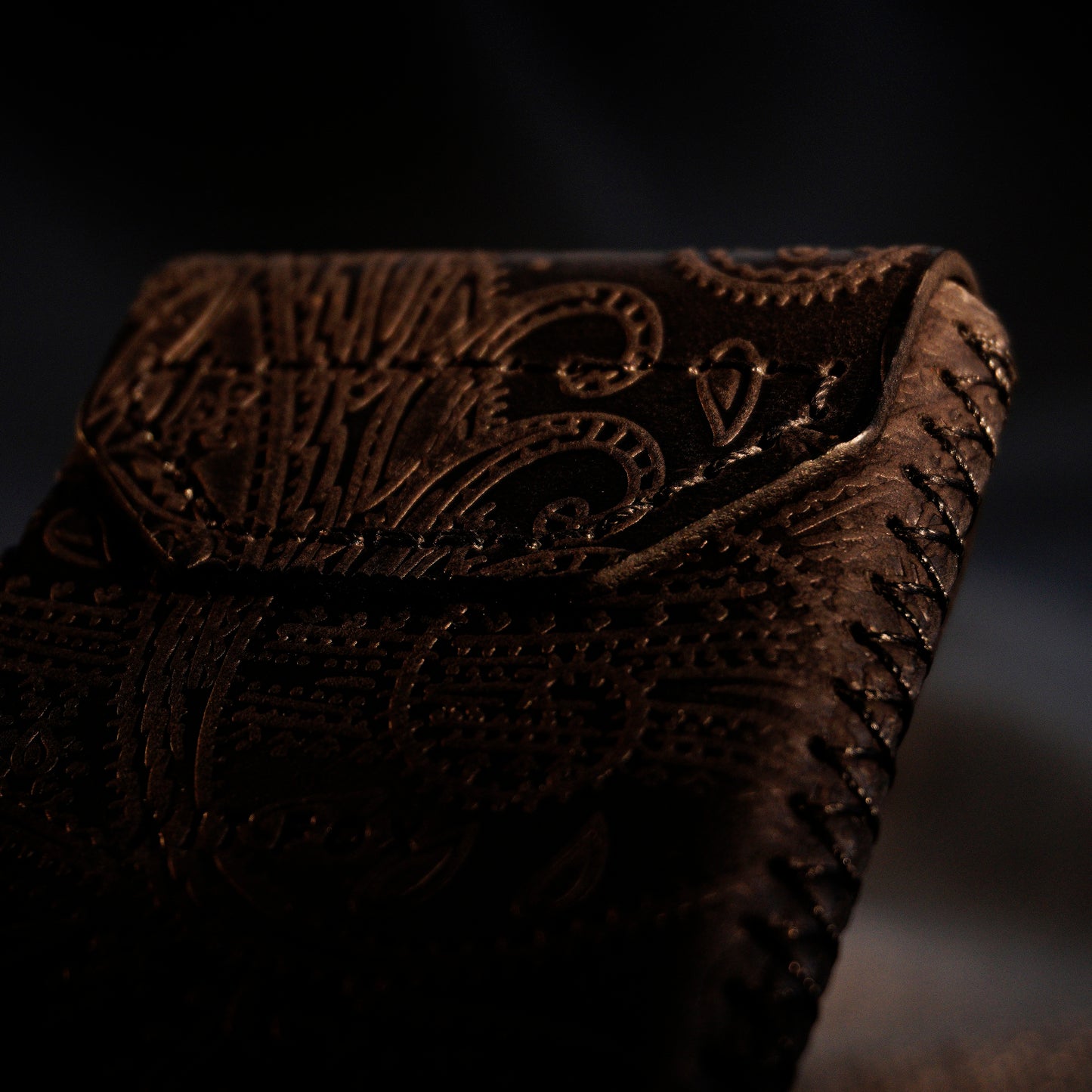 RFID Cardholder with leather sleeve