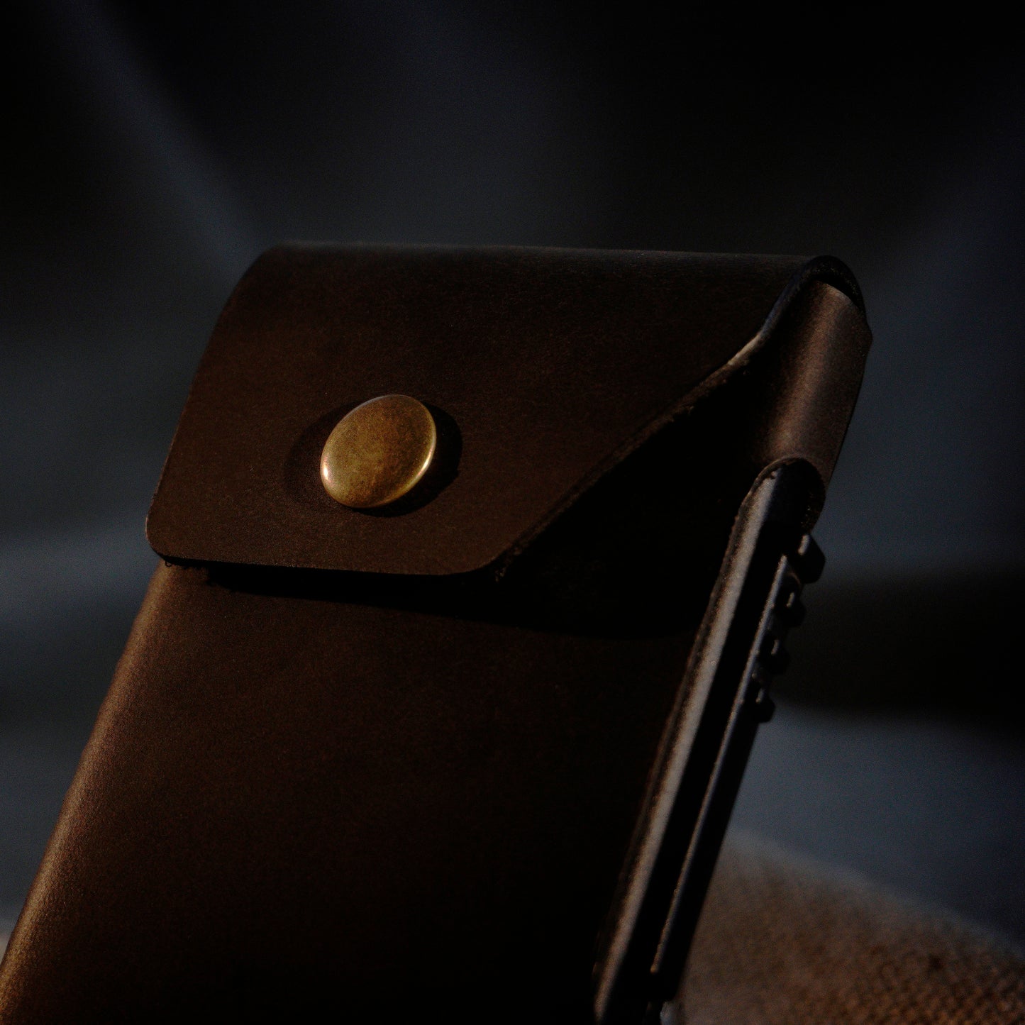 RFID Cardholder with leather sleeve