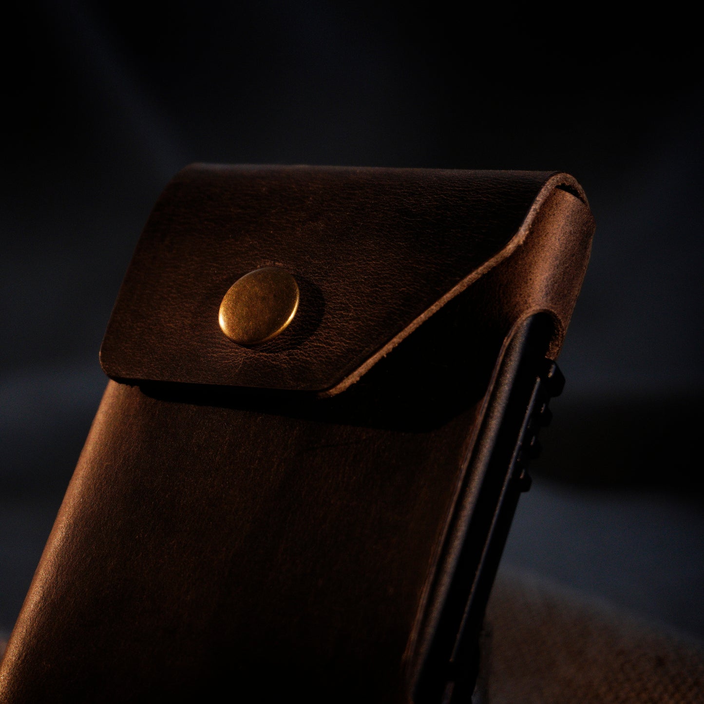 RFID Cardholder with leather sleeve
