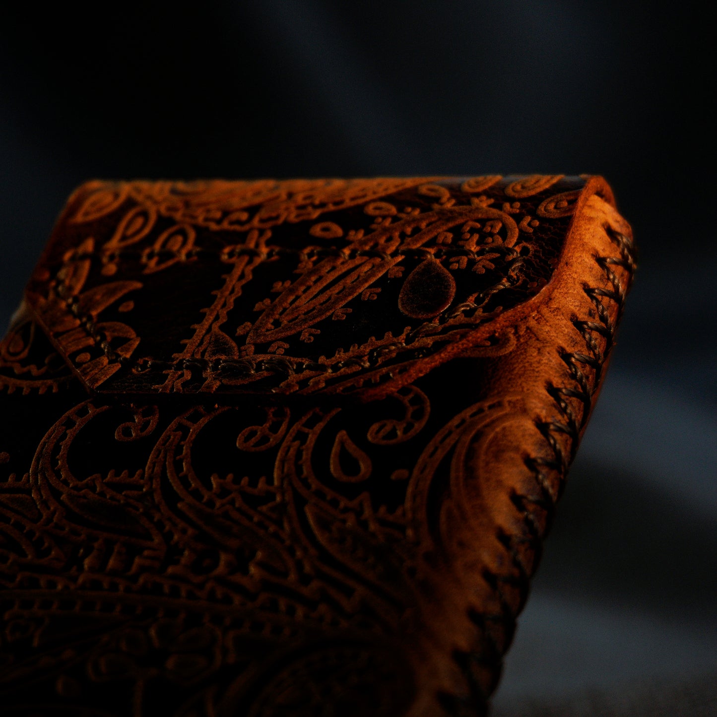 RFID Cardholder with leather sleeve