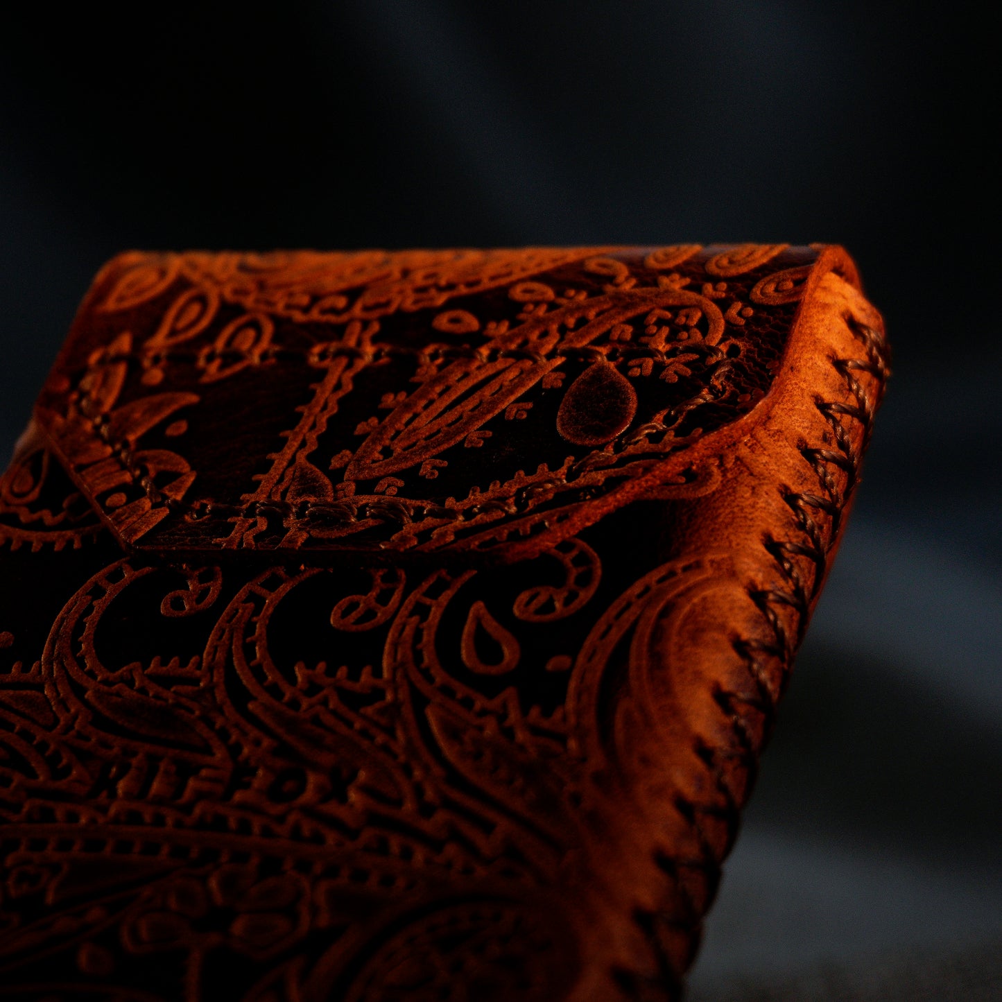 RFID Cardholder with leather sleeve