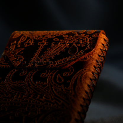 RFID Cardholder with leather sleeve